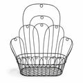 Handmade Black Wire Wall Basket